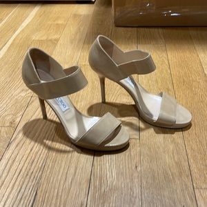 Jimmy Choo Nude Patent Heels - EU Women’s 38